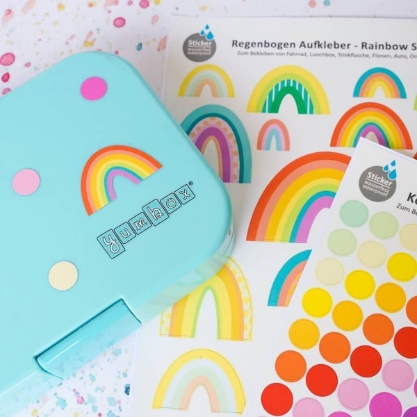 Wasserfeste Aufkleber für Kinder Brotdosen