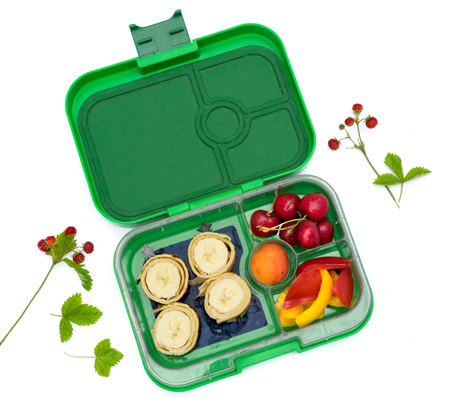 Wraps-kinder-Lunchbox-Pfannkuchen-Banane