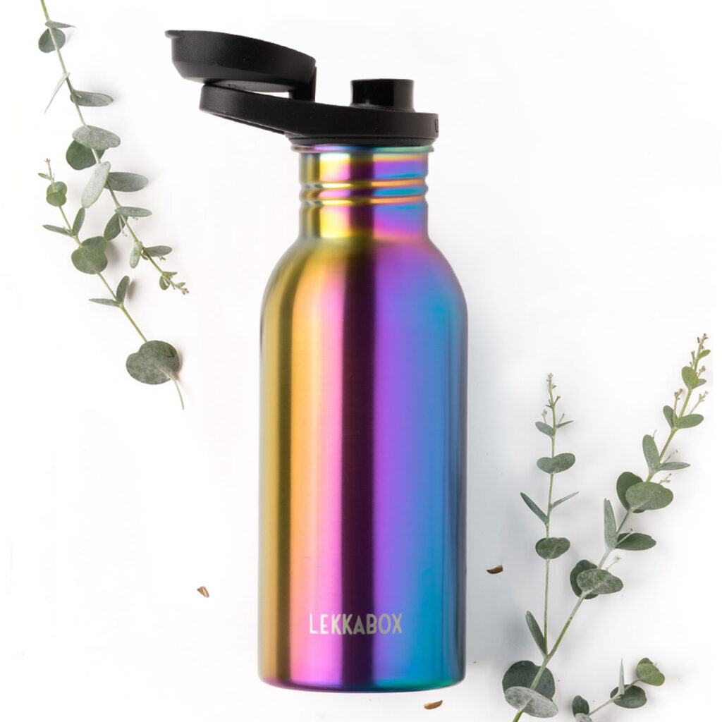 Auslaufsichere 500ml Edelstahl-Trinkflasche für Kinder mit Sportdeckel – ideal für Schule und Sport